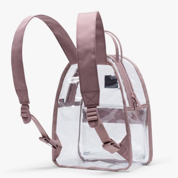 💥SOLD💥Herschel Supply Nova Mini -Ash Rose/Clear - Picture 5 of 6